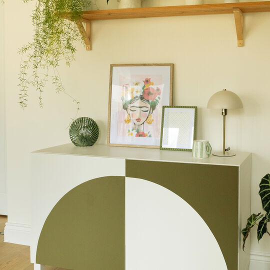 Klebefolie Uni seidenmatt olive green image number null